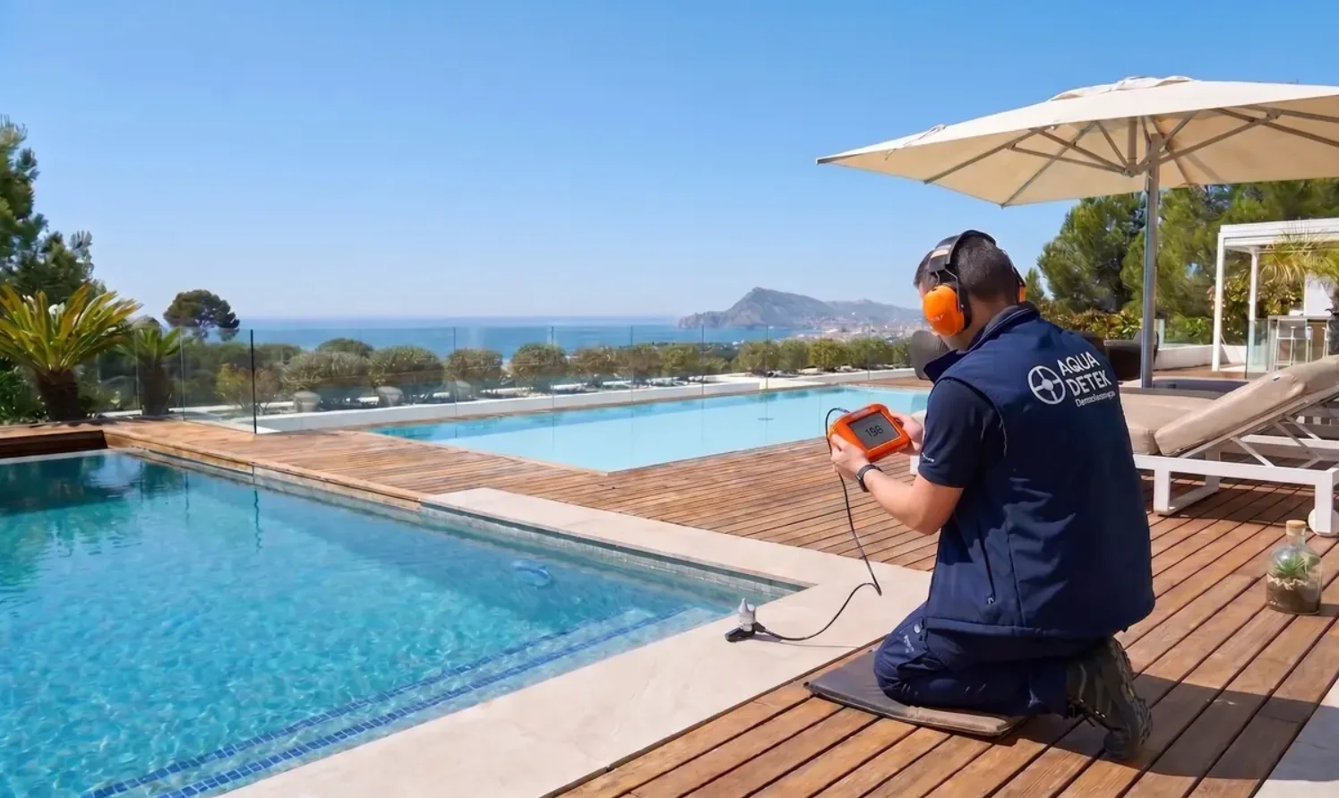 Detección de fugas en piscinas